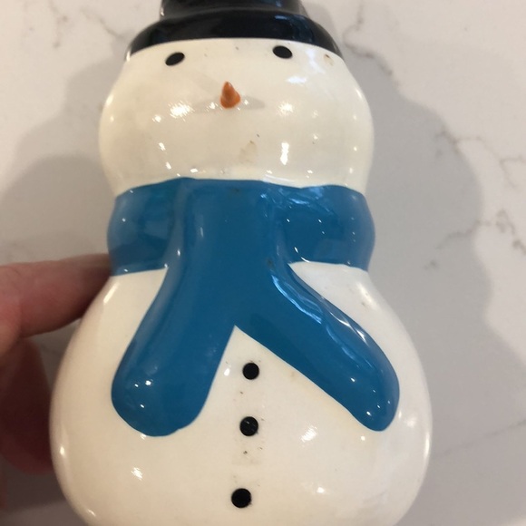 🎄Vintage plastic papier-mâché Christmas ornaments snowman  elf dog set (4) - Picture 7 of 9